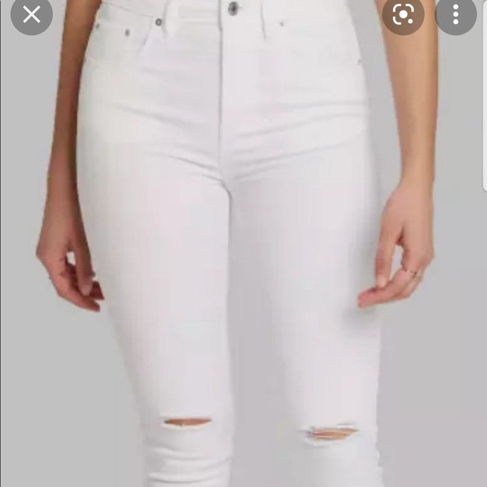 Wild fable white jeans slit knees